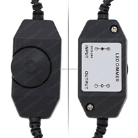 Variateur de luminosité LED, réglage de la luminosité, DC12-24V, interface 5,5*2,1 mm, bande lumineuse monocouleur, bande lumineuse COB SMD, rotatif, 144W