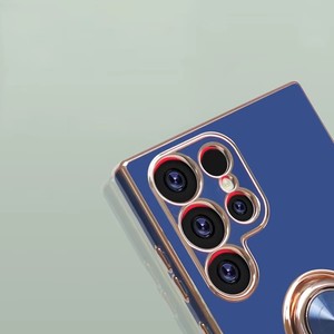 Étui de téléphone à clapet en TPU électro-plaqué pour Samsung S23 Ultra, design 3D élégant, coque de téléphone tendance, emballage en carton protecteur A34 - Product Image 5