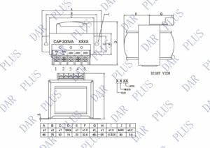 EI60 * 30 Dar PLUS หม้อแปลงไฟฟ้าเฟสเดียวหม้อแปลงควบคุมอิเล็กทรอนิกส์อุตสาหกรรมที่เชื่อถือได้สูง - Product Image 3