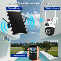 Wistino Secueye App 4G Router Panel solar al aire libre inalámbrico 4G LTE tarjeta Sim WIFI Router 20000mAh batería 24H 7 días de trabajo