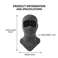 Balaclava tricotée rayée intégrale Wins Flying 1-one Hole, masque de ski d'hiver, bonnets tricotés personnalisés pour adultes, vente en gros à prix abordable