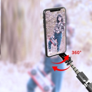 <span class=keywords><strong>L08</strong></span> Stabilisateur de cardan à axe unique anti-secousse Bâton de <span class=keywords><strong>selfie</strong></span> rotatif pliable avec trépied pour Smartphone - Product Image 3