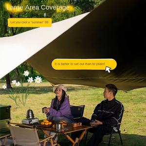 Waterproof Black Oxford <b>Canopy</b> Tent Outdoor Picnic Camping Equipment Rain-<b>Sun</b> Proof Awning Folding Butterfly Curtain >3000mm - Product Image 5