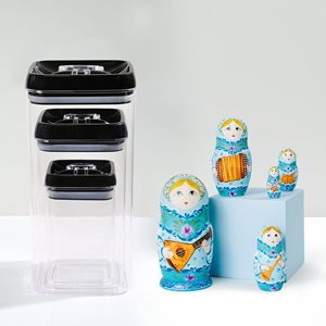 ชุดกล่องเก็บอาหารพลาสติกแบบซีล 7 ชิ้น ปลอดสาร BPA วางซ้อนกันได้ พร้อมป้ายติดสำหรับเก็บของแห้ง พาสต้า ถั่ว เครื่องเทศ - Product Image 3