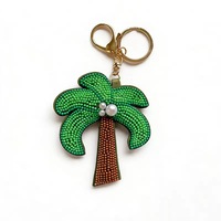 Nouveau porte-clés créatif en alliage avec pendentif représentant des créatures marines, coquillages, homard, crabe, perles roses et décapsuleur, vente en gros pour femme