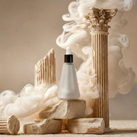 Flacon compte-gouttes en verre Mingsheng personnalisé de 15 ml pour sérum visage, huile, cosmétiques capillaires, parfum, transparent dépoli ou ambré, vide