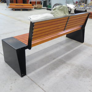 Banc <span class=keywords><strong>de</strong></span> jardin en bois et métal <span class=keywords><strong>pour</strong></span> <span class=keywords><strong>restaurant</strong></span> extérieur, fabriqué en usine - Product Image 5