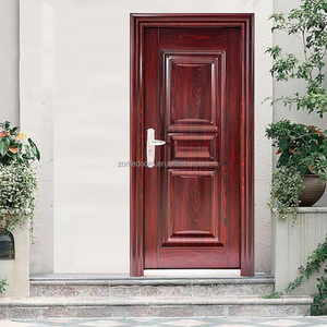 Puerta principal exterior moderna, diseños de puertas, puertas de entrada de hierro frontal, puerta de acero de seguridad para casa - Product Image 5