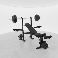 Banc de musculation multifonctionnel pour exercices corporels à domicile, équipement de fitness, poids inclinés, haltères réglables, banc de musculation en métal