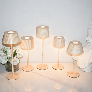 Tùy Chỉnh Bắc Âu Cổ Điển Có Thể Sạc Lại Không Dây Món Quà Tốt Nhất Trang Trí Nội Thất Nhà Hàng Sang Trọng Cảm Ứng Bằng Gỗ Đèn Bàn - Product Image 1