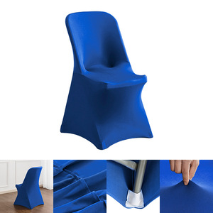 Modern Nordic Solid Color Elastic Folding <strong>Chair</strong> <strong>Cover</strong> Simple Luxury Style Printed for Hotels Offices Conferences Weddings - Product Image 4