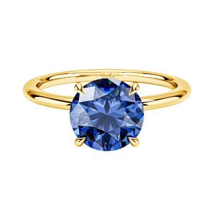 Bijoux AMBER JEWELS pour bague de fiançailles solitaire, plaqué rhodium, sertissage à griffes, bijoux en or pour femmes, cadeaux, fêtes - Product Image 4