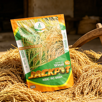 Sachet d'emballage hybride pour graines de riz, haute barrière PA/PA/PE Nylon/PE, scellé sur 3 côtés, résistant aux perforations et à l'humidité