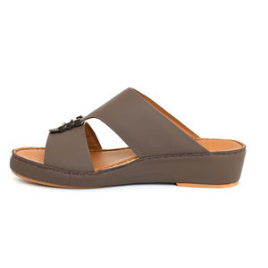 Sandali SHIKOL da uomo, sandali arabi, ciabatte slide con soletta in sughero, in vera pelle, produttore di scarpe personalizzate, ciabatte casual Dubai - Product Image 1