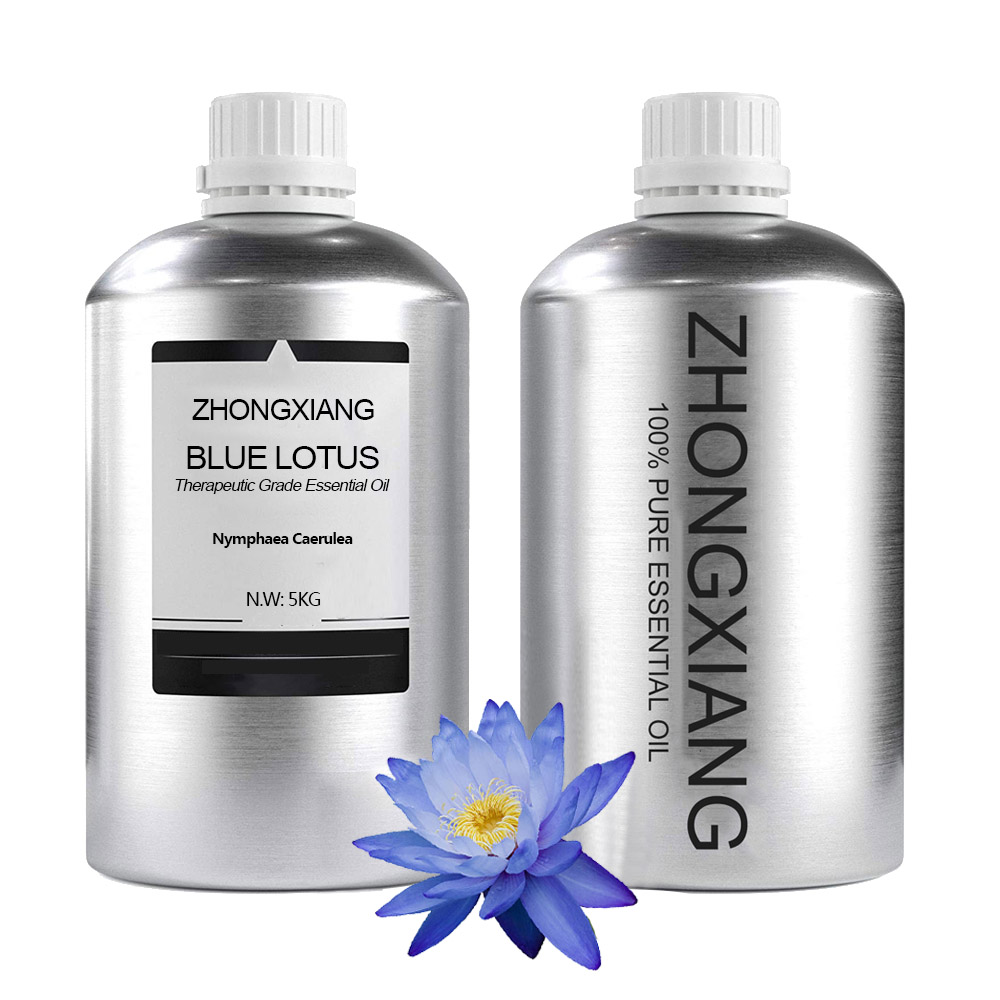 Wholesale bulk price blue lotus flower extract absolute oil OEM 100% pure natural organic blue lotus essential oil