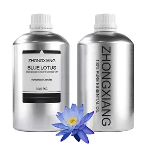 Harga Grosir Minyak Esensial Lotus Biru Ekstrak Bunga Absolut OEM 100% Minyak Esensial Lotus Biru ORGANIK MURNI