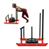 Sled berat desain tahan lama profesional, untuk Sprint & sepak bola, latihan Olahraga & Hiburan