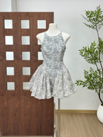 Robe d'été nouvelle collection style irrégulier et moelleux, avec fermetures éclair et taille ajustée, vente en gros usine