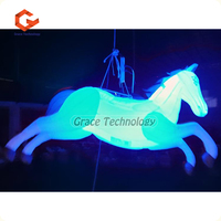 Modelo de caballo inflable hecho a medida, modelo de animal de caballo inflable publicitario para eventos comerciales