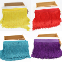 Haute qualité Polyester frange glands coupe accessoires fabricant de gros pour rideau décoration & vêtement