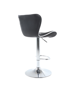 Modern Adjustable PU <strong>Leather</strong> <strong>Barstool</strong> with Chrome Base Strong &amp; Durable 360-Degree Swivel for Home Bar Dining &amp; Hotel Use - Product Image 3