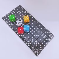 Dés mini polyédriques de 10 mm blancs et noirs à coins droits, petits dés à points pour jeux de société, jeux de casino, jeux de société d'art, dés personnalisés