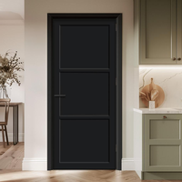 Revêtement de porte intérieur moderne en PVC OEM 4 mm pour fabricants de portes, taille et couleur personnalisées, grain de bois, imperméable, décoration, directement de l'usine