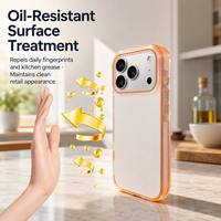 Coque arrière en acrylique douce pour la peau, finition mate dépolie pour iPhone 17 Pro Max, toucher doux, sensation fraîche toute la journée, adhérence non grasse