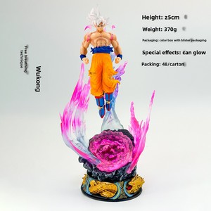 Figura <span class=keywords><strong>de</strong></span> Anime Dragon Bell Ultra Instinct <span class=keywords><strong>Goku</strong></span> con Cabello Blanco, Tamaño Pequeño, Modelo Saiyan, Juguete Decorativo, Venta al Por Mayor - Product Image 4