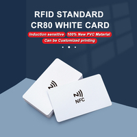 Carte RFID intelligente NFC 424 DNA à impression personnalisée, carte PVC vierge 13,56 MHz pour une authentification sécurisée et une personnalisation de marque