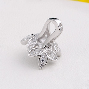 Trang Sức Nữ SSP31 Zircon 925 Sterling Silver Cài Đặt Mặt Dây Chuyền Ngọc Trai Tròn - Product Image 2