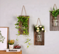 Luminaires suspendus en forme de pot avec télécommande, design féerique et romantique, lampe murale à LED avec fleurs, luminaire décoratif d'intérieur, idéal pour un jardin, 2 pièces par lot