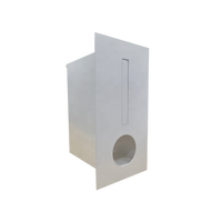 Boîte aux lettres murale extérieure en métal durable WELDON avec revêtement en poudre, installation facile pour courrier et lettres