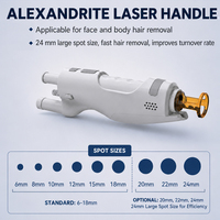 Centre de service Allemagne : Épilation au laser Alexandrite 755nm pour cheveux blonds et roux, Système d'épilation au laser Nd Yag à impulsions longues 1064nm