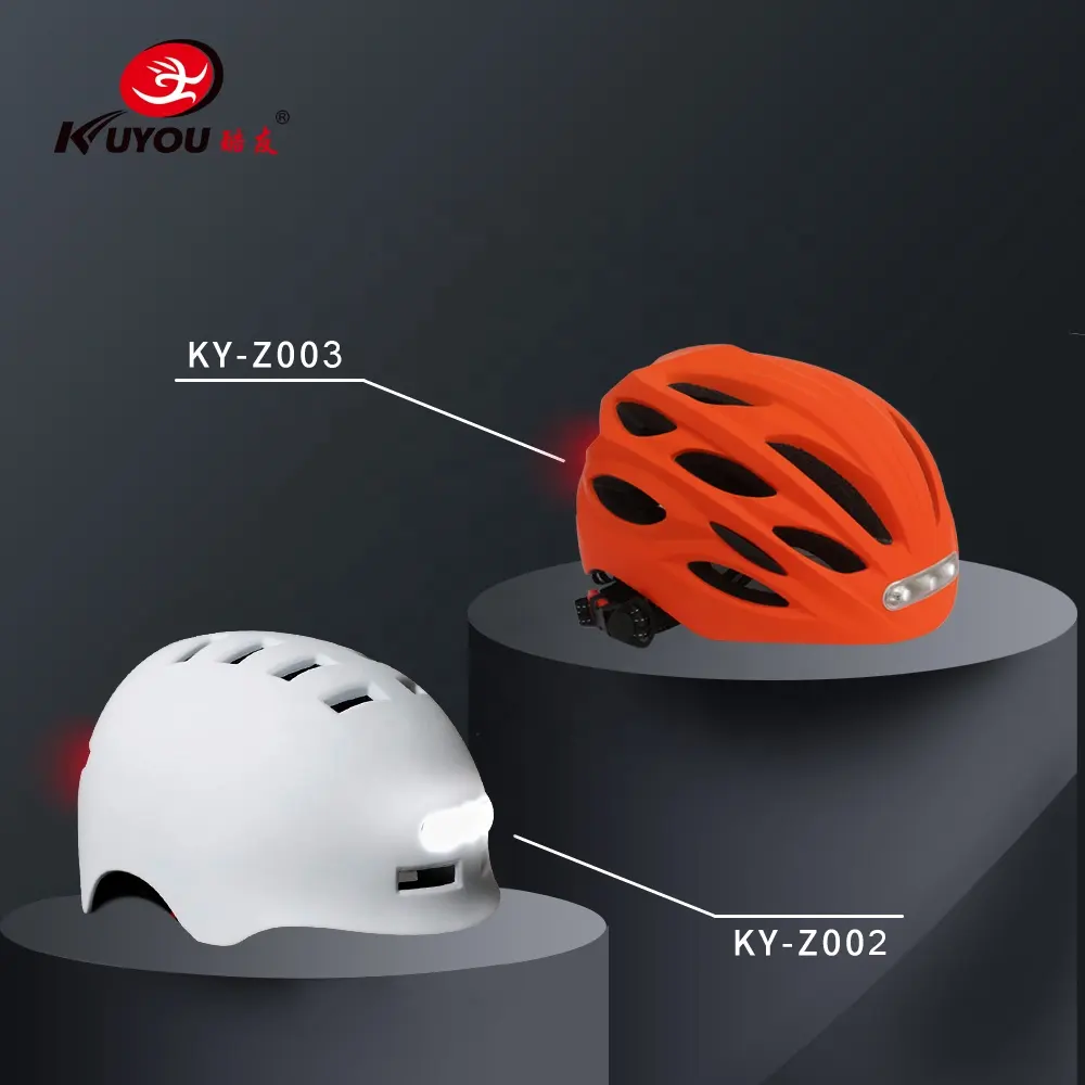 Wholesale Ultralight Intergrally-molded Rainproof Led Mountain Mtb Bike Bicycle Cycling Helmet With Flashing Light