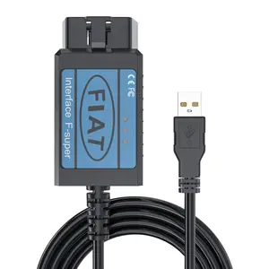 Herramienta de diagnóstico OBD2 para Fiat, escáner OBD/ OBD2 con interfaz Usb para Fiat f-super