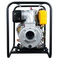 Pompa Air Diesel Self Priming Aluminium DWP100 4 Inch, Pompa Air Pertanian Irigasi Portabel Aliran Tinggi