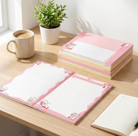 Bloc de Notas A7 con Diseño de Gatito Adorable, Papel Artístico con Relieve, Estuche Elegante para Chicas