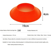Cônes d'entraînement de football multifonctionnels, aides à l'entraînement de football, disques de marquage, supports de ballon à large ouverture, matériau PE à trou rond