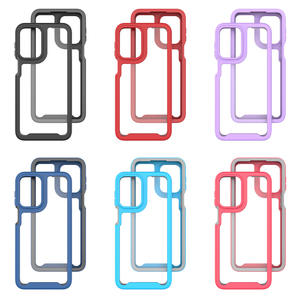 Съемный чехол 3 в 1 для телефона с защитой экрана, антицарапийный, из ПК и ТПУ, для Motorola G23 G30 G35 G53 G55 G60 G71 E13 E14 E15 - Product Image 6