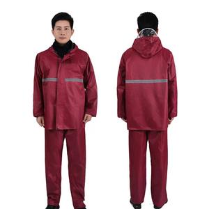 Chubasqueros <span class=keywords><strong>de</strong></span> fábrica Oxford PVC Rain Sui para adultos PVC Precio barato Chubasquero impermeable para hombres - Product Image 4