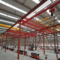 TXK 1000kg 1ton KBK Pont roulant 1Ton 2Ton Monorail Hoist Rail Crane System Largement utilisant un pont roulant léger