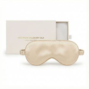 19Mm Mulberry <b>Sleep</b> <b>Mask</b> Luxury Light Blocking Soft Silk Eye Cover Anti Wrinkle Blindfold for Travel Nap Night Sleeping - Product Image 1