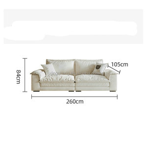 2025 thiết kế mới phòng khách sofa đồ nội thất đơn giản phong cách hiện đại sofa vải - Product Image 2