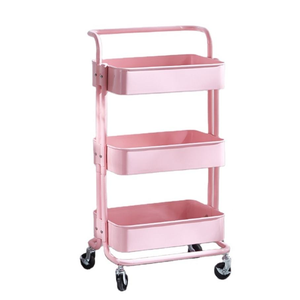 Most Popular Modern Multi-Functional Nail <b>Cart</b> Storage Rack SPA Salon Beauty Trolley in Stainless Steel for Living Room - Product Image 1