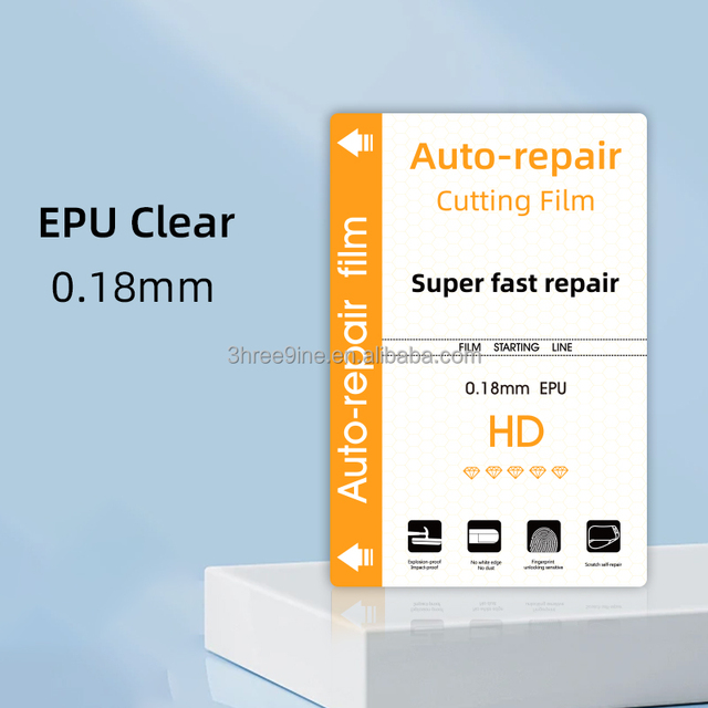 Portable 120*180Mm 5A TPUTPU Soft Material  0.18mm  Matte Soft Hydrogel Screen Protector for Cutting Machine