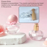Flacon vaporisateur de 15 ml rose pour parfum capillaire et brume corporelle avec bouchon à vis, emballage cosmétique personnalisé avec flacon en verre pour diffuseur à bâtonnets