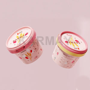 Los productos más vendidos PP 150ml Clear Mini Gelato Cup con Tamper Evident Yoghurt Cup con tapa para yogur - Product Image 3