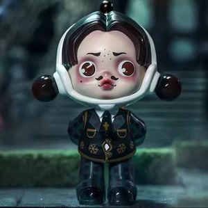 Édition limitée 100% officielle, 12 pièces/boîte, PPMART Skull Panda <span class=keywords><strong>Addams</strong></span> Family Series, boîte mystère, mini figurines en PVC, collection, décorations de bureau - Product Image 3