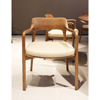 Chaise de salle à manger de luxe personnalisée pour hôtel, café, restaurant, structure en bois, siège rembourré, mobilier de restaurant moderne